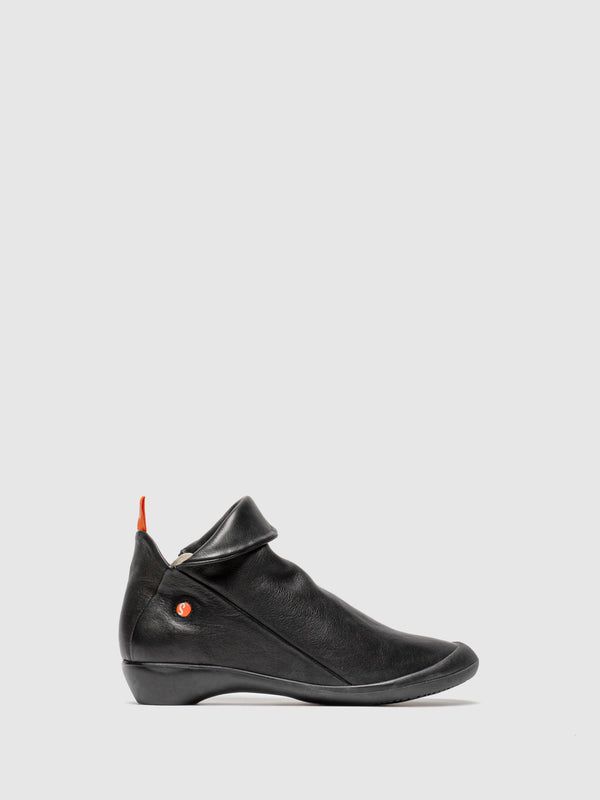 Zip Up Ankle Boots FARAH BLACK